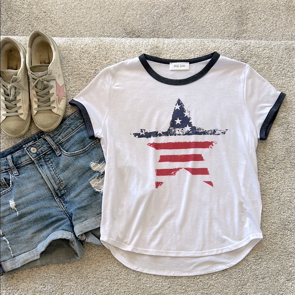American Flag Short Sleeve Tee - Picture 2 of 7